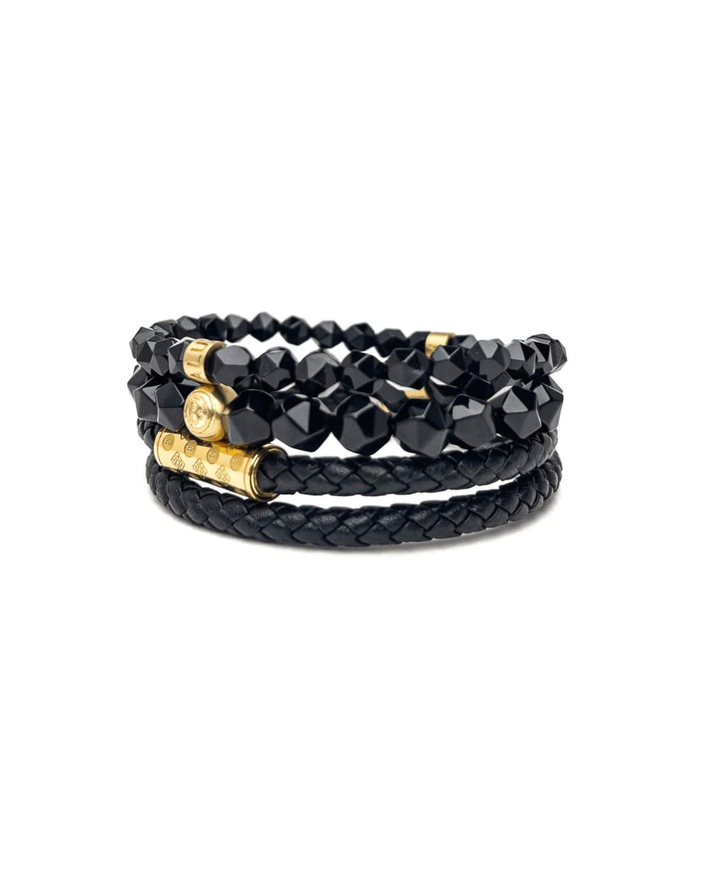 Black Monogram Stack – Gold