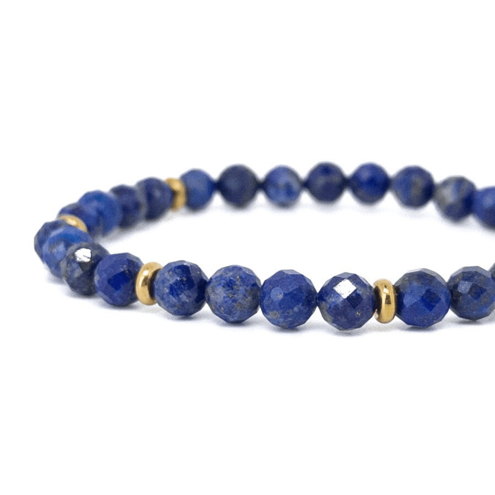 Faceted Lapis - Gold