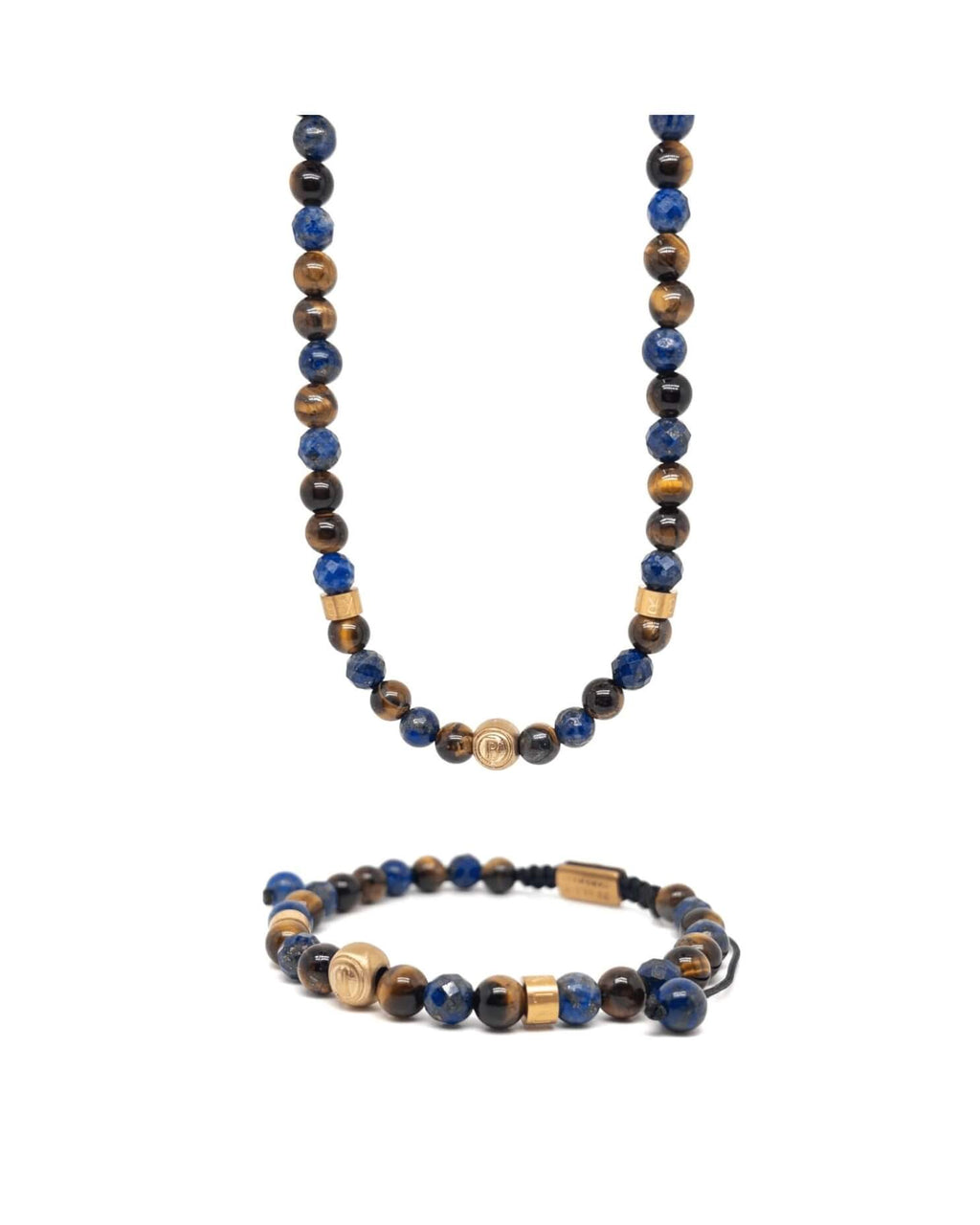 Lapis Lazuli and Brown Tiger Eye Signature Set