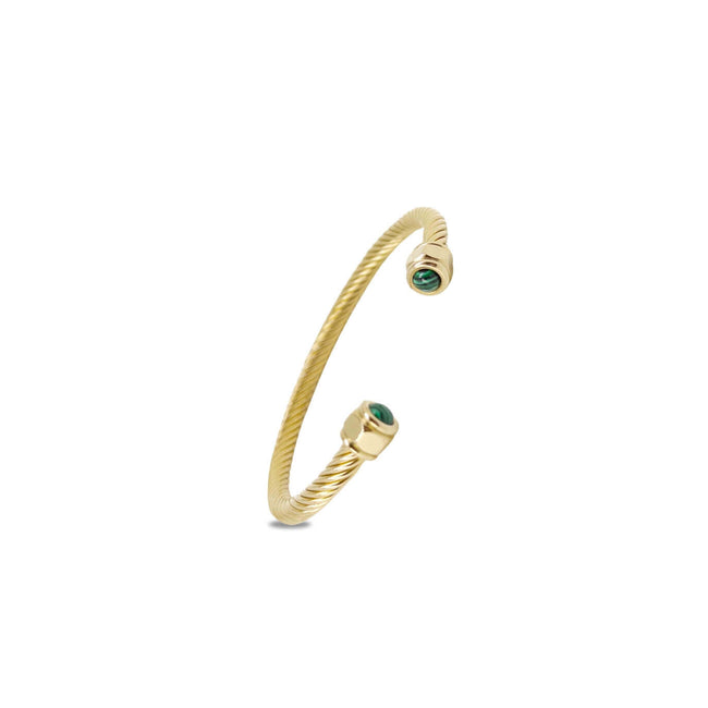 Twisted Malachite Bangle Main image