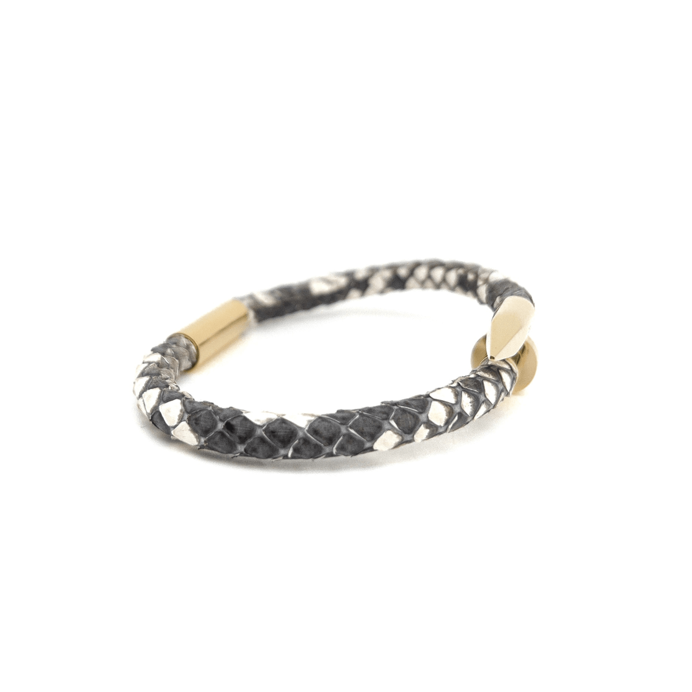 Nail PYT Leather Bracelet – Gold
