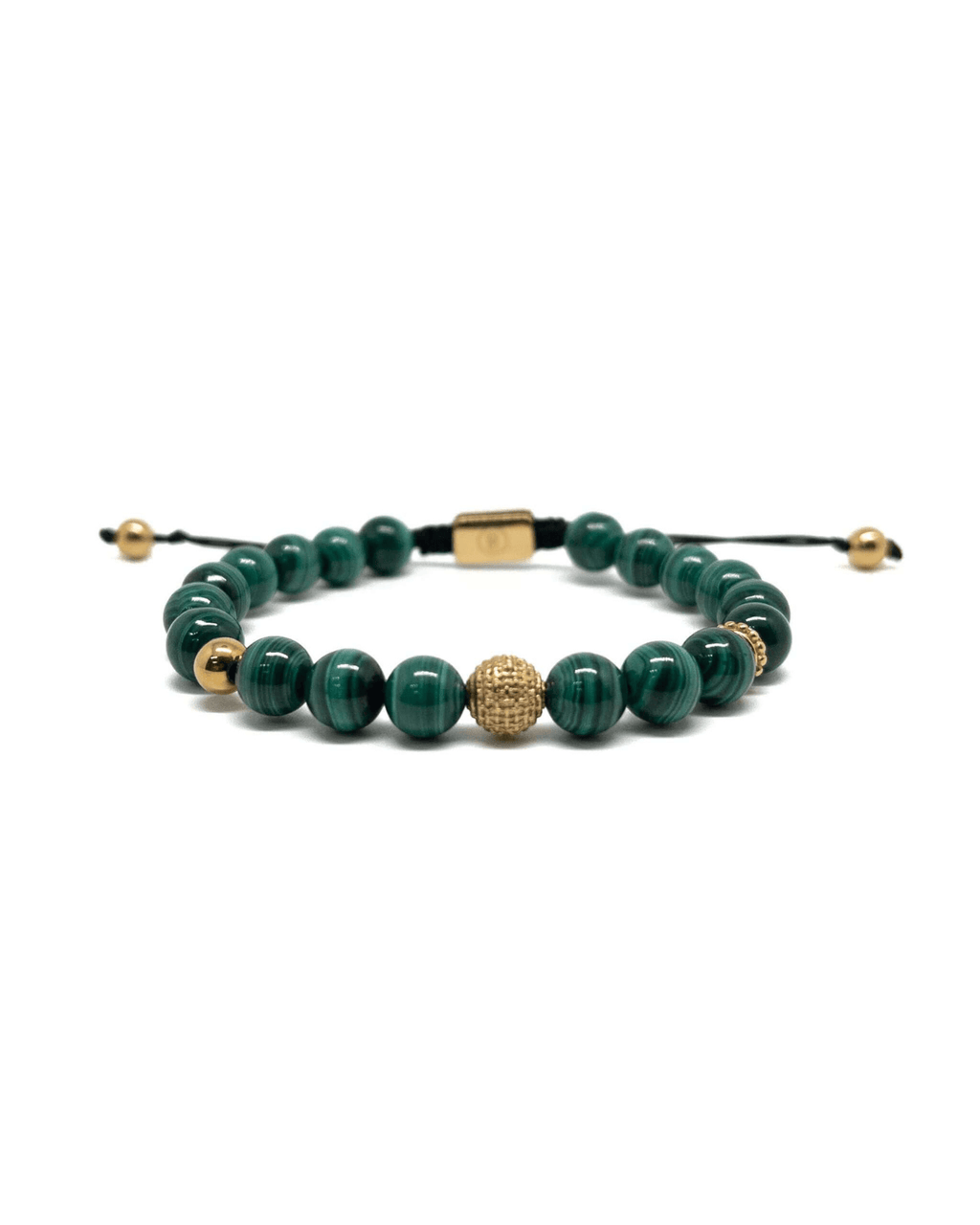 Malachite Thread Bracelet – Gold
