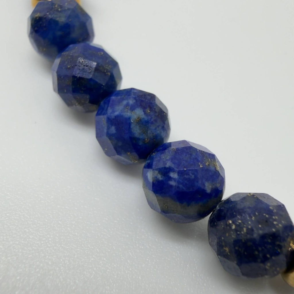Faceted Lapis - Gold