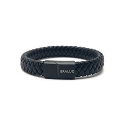 The Full Black Leather Bracelet