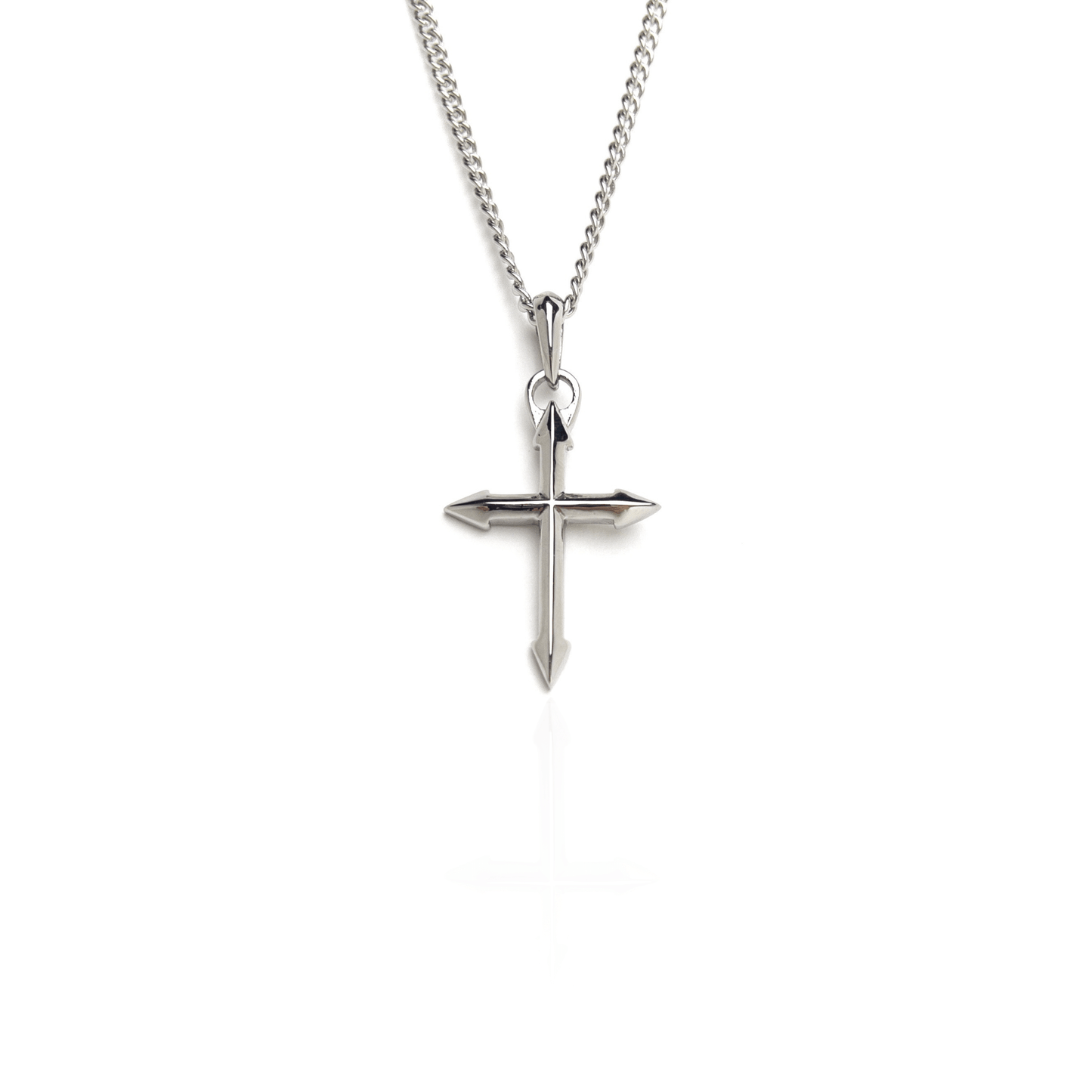 Silver Plated Cross Necklace