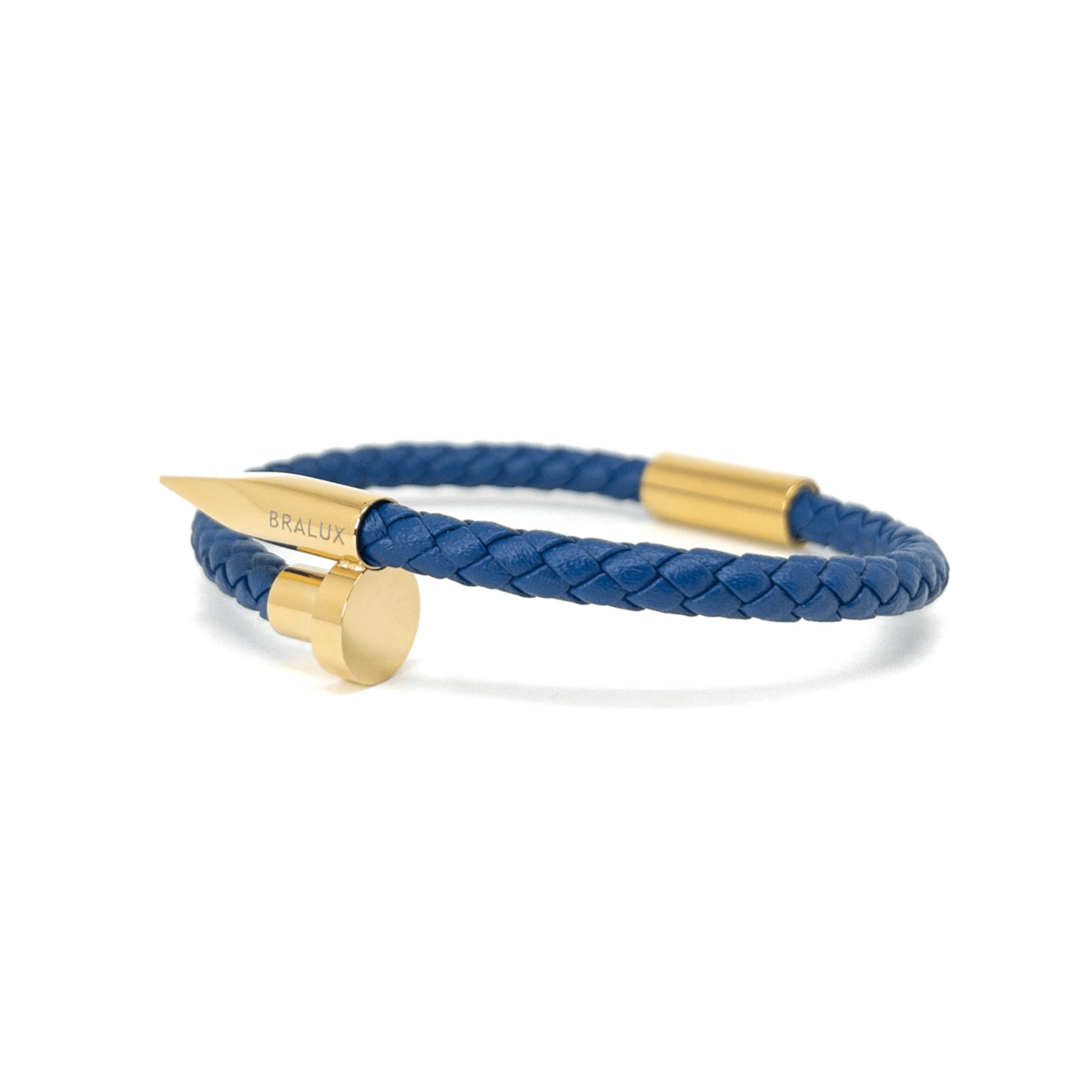 Dark Blue Nail – Gold