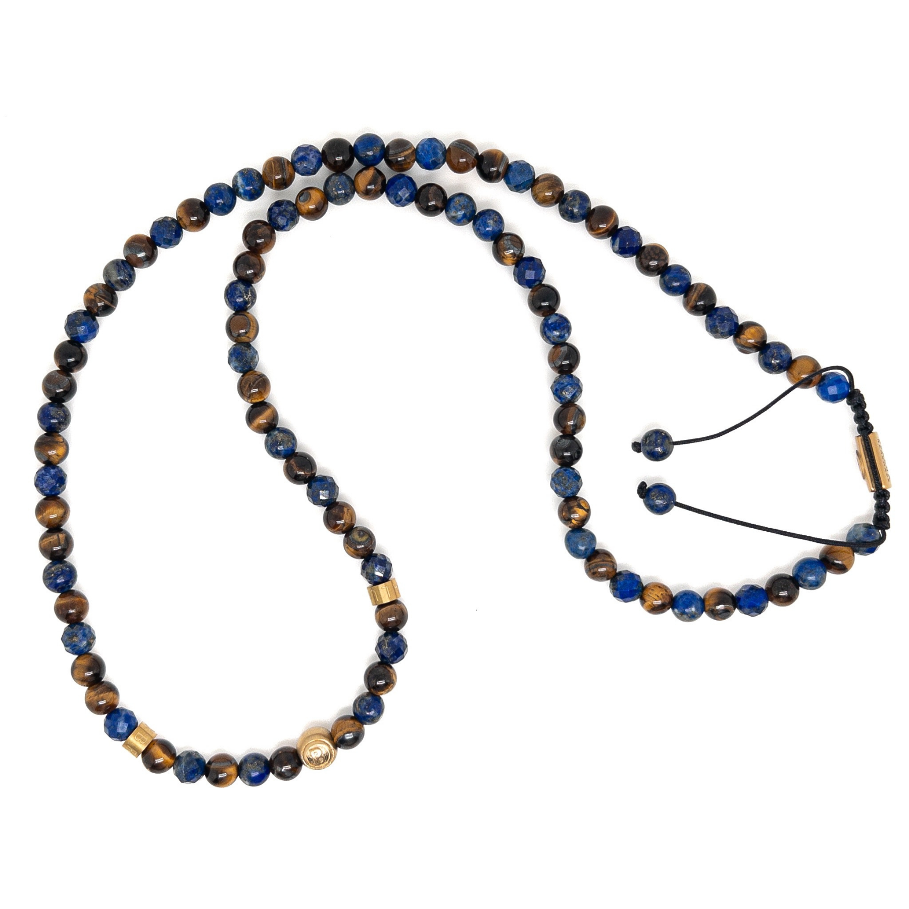 Lapis Lazuli and Brown Tiger Eye Signature Necklace