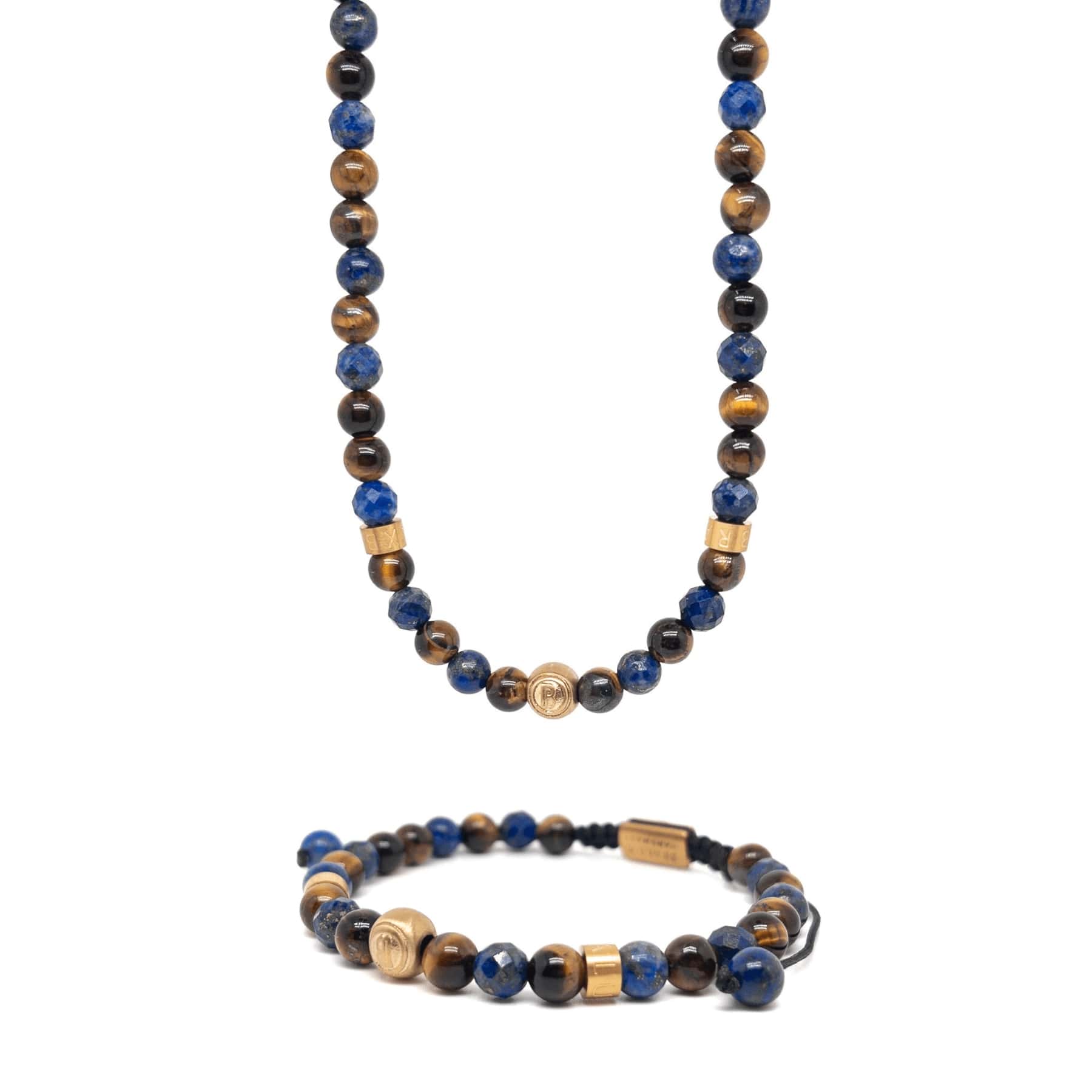 Lapis Lazuli and Brown Tiger Eye Signature Set