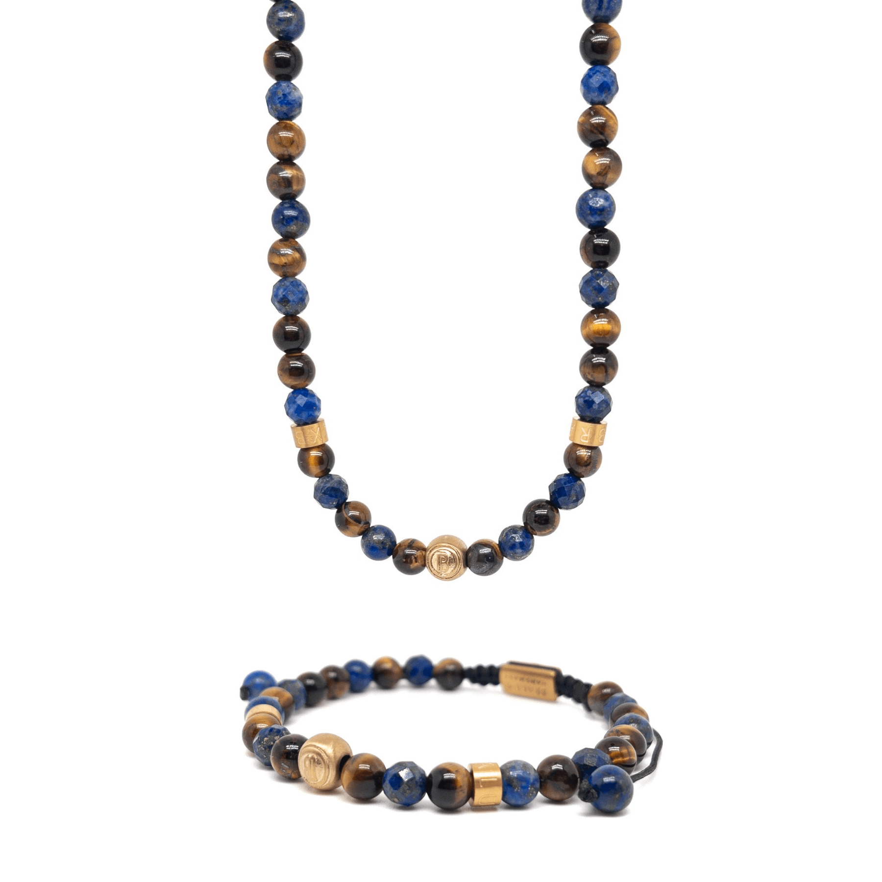 Lapis Lazuli and Brown Tiger Eye Signature Set