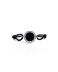 Circle Onyx Bracelet – Silver