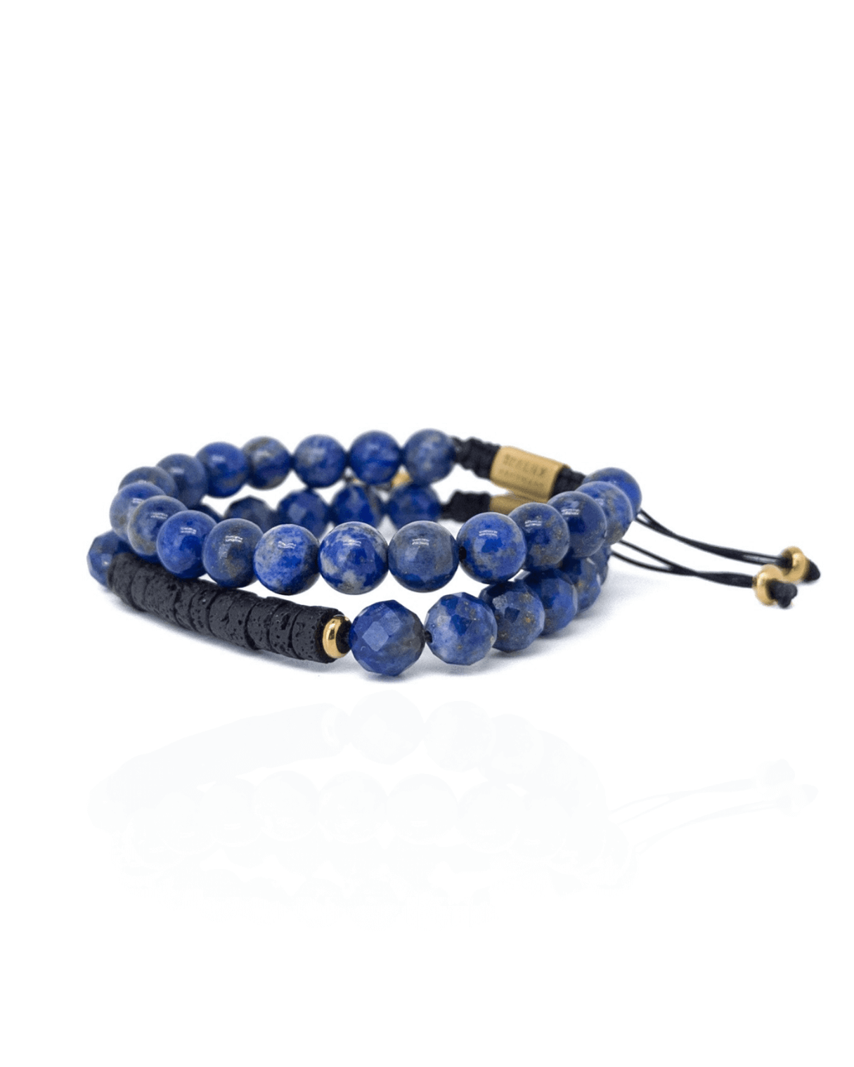 Lapis Heishi Stack - Gold Main image