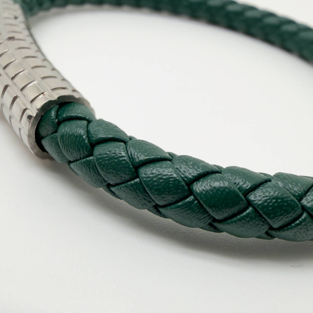 Green Vintage Bracelet - Silver