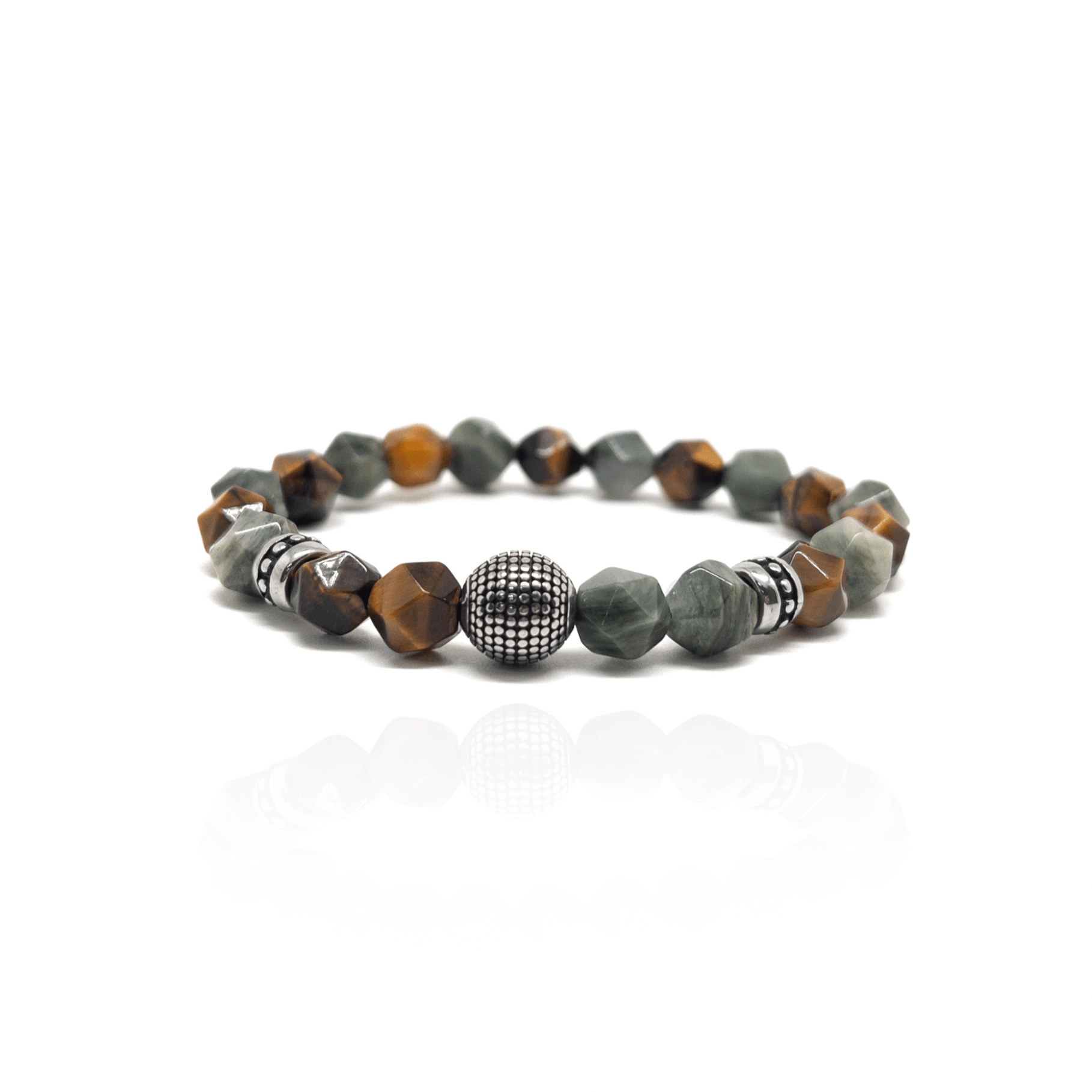 Tiger Eye Jasper Bracelet – Gold