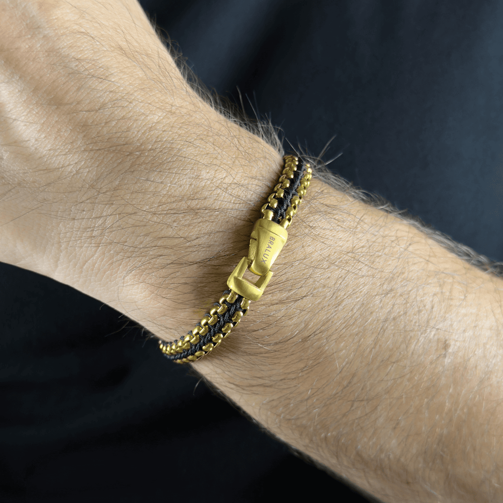 Woven Box Chain - Gold