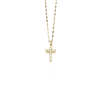 Gold Plated Zircon Necklace