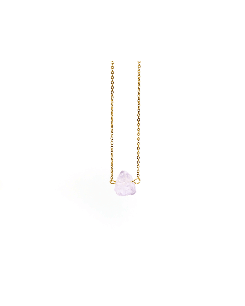 Light Amethyst Necklace – Silver