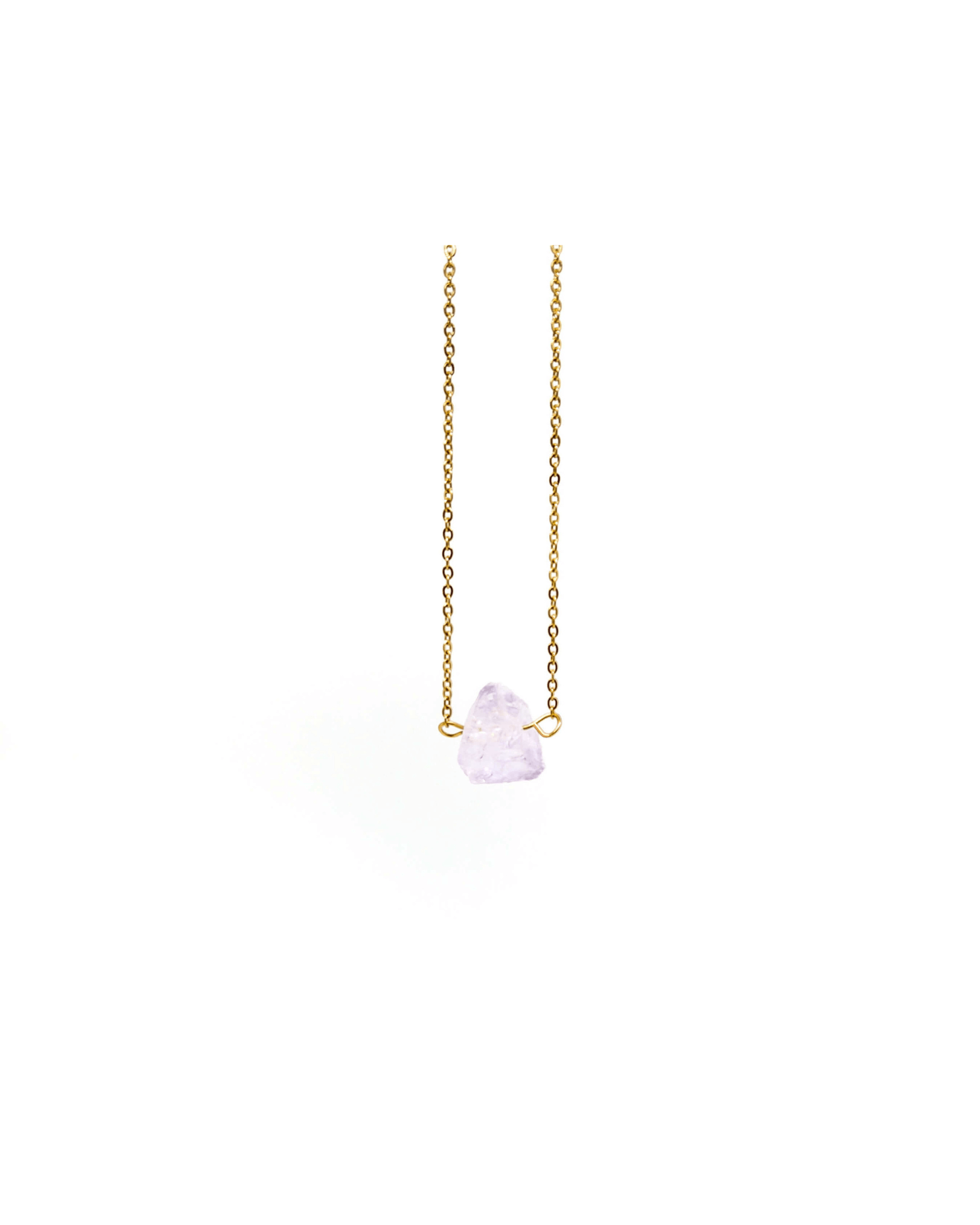 Light Amethyst Necklace – Silver