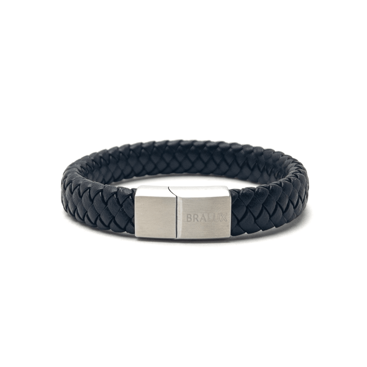Black Bold Leather - Silver