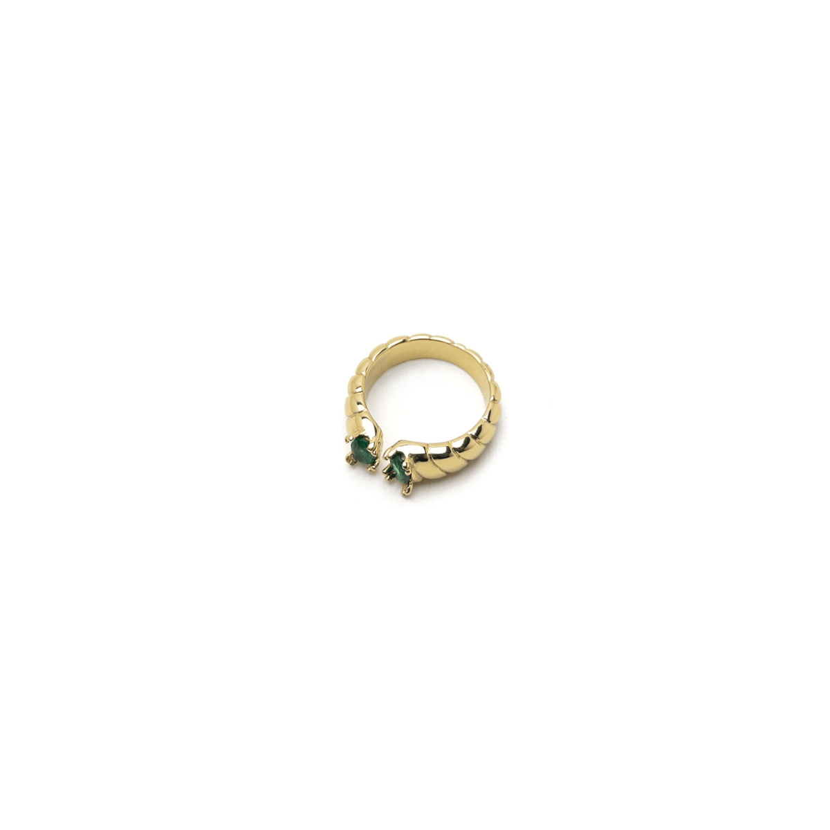 Green Zircon Ring – Gold