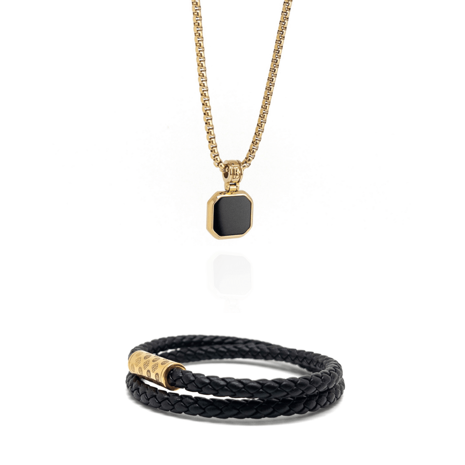 Monogram Square Set – Gold Main image