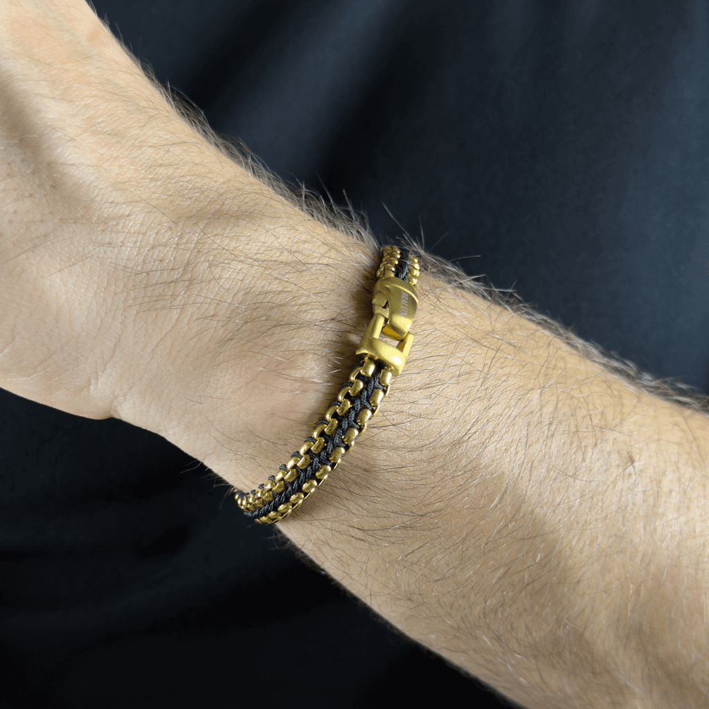 Woven Box Chain - Gold