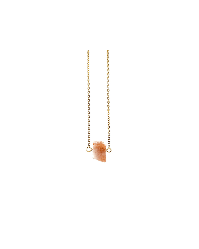 Sunstone Necklace – Gold Main image