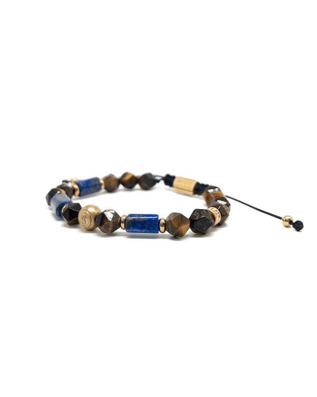 Tiger Eye Lapis Bracelet – Gold Main image