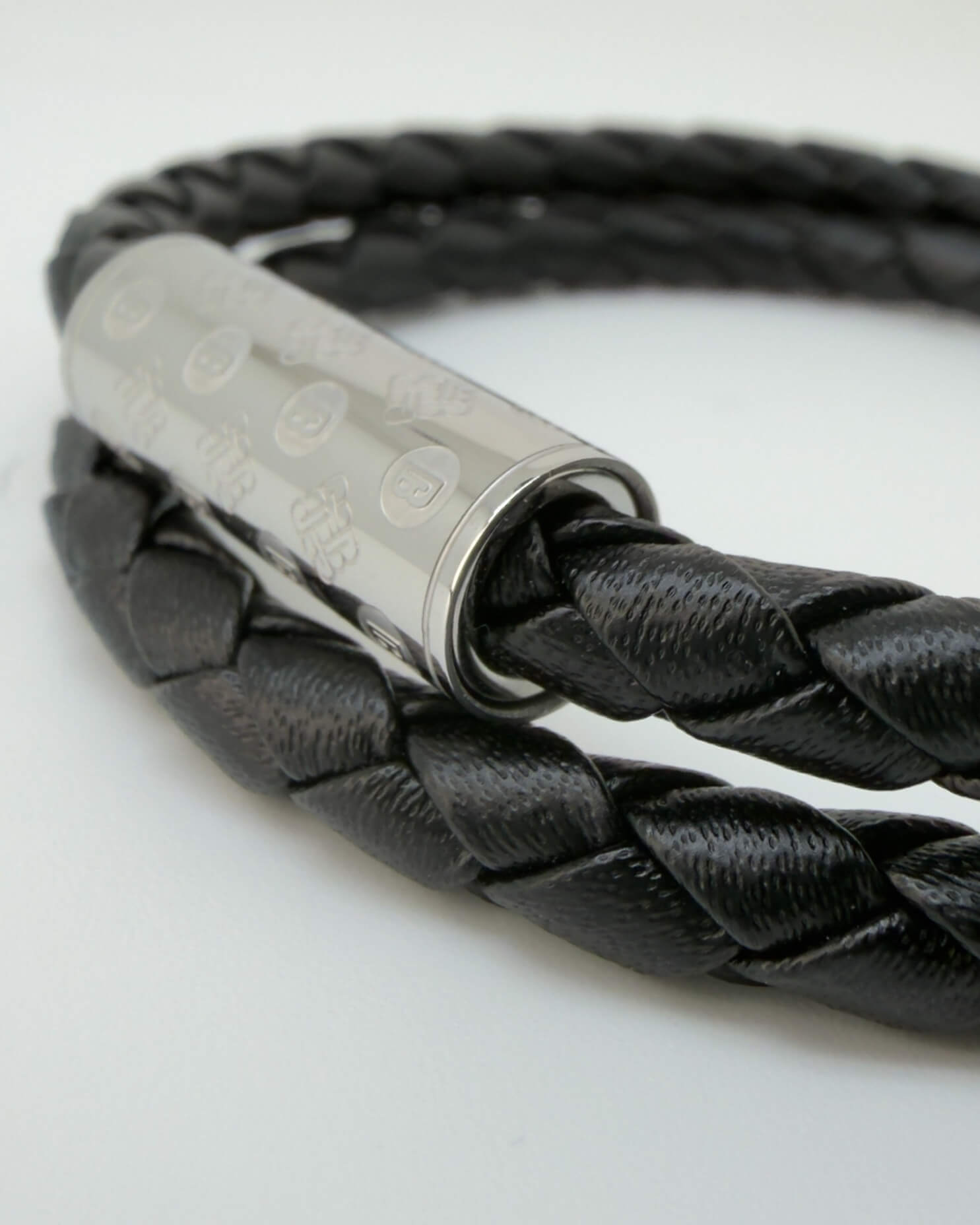 Agate Monogram Stack - Silver