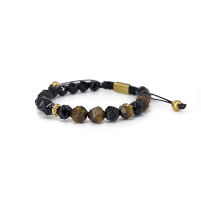 Agate Tiger Eye Bracelet – Gold Main image