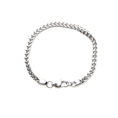 Silver Plated Franco Chain Bracelet