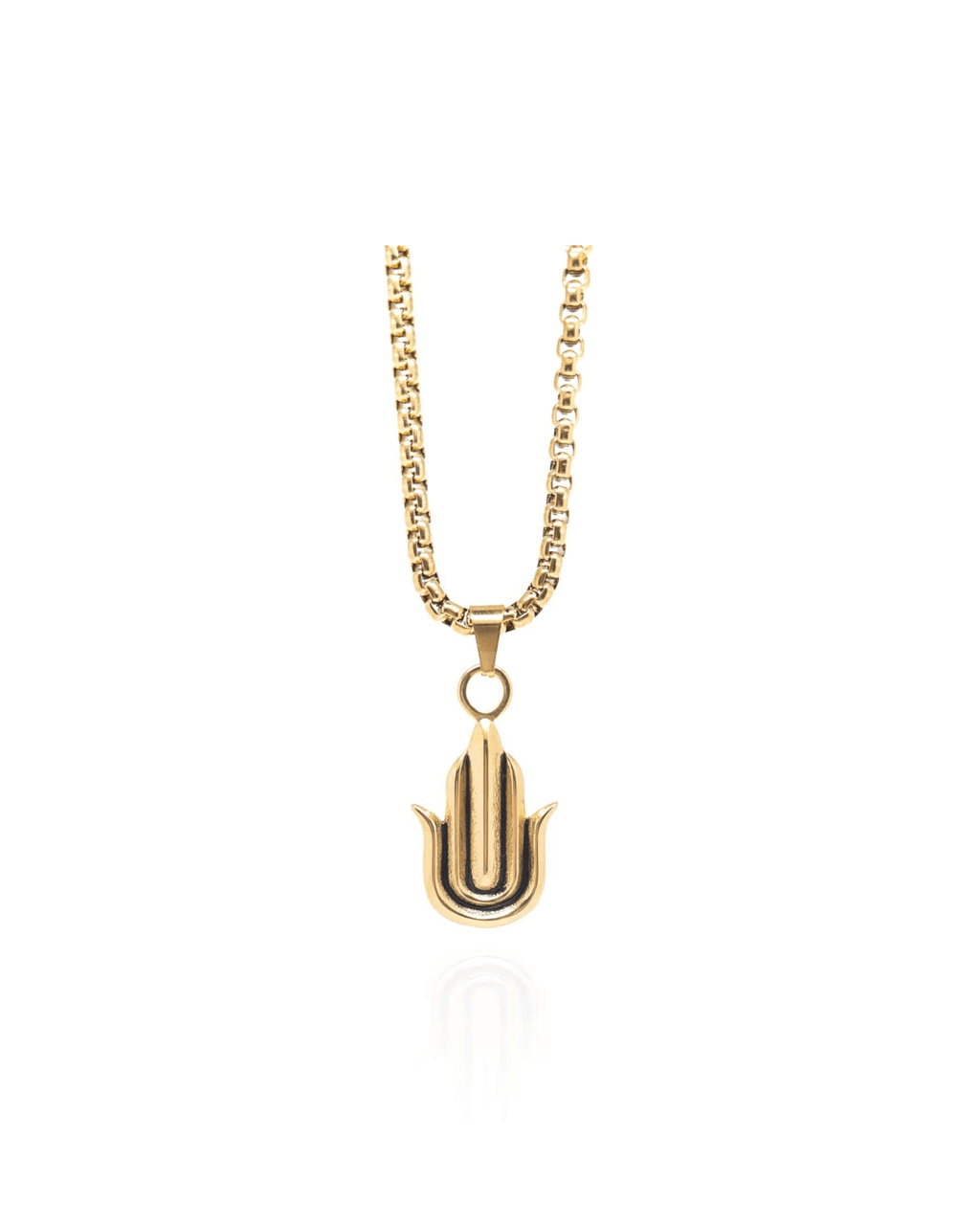 Hamsa Hand Necklace – Gold