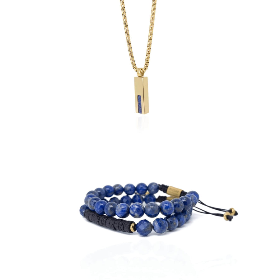 Tiger eye and Lapis set