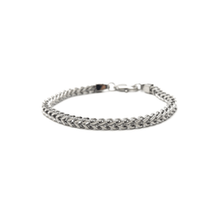 Silver Plated Franco Chain Bracelet