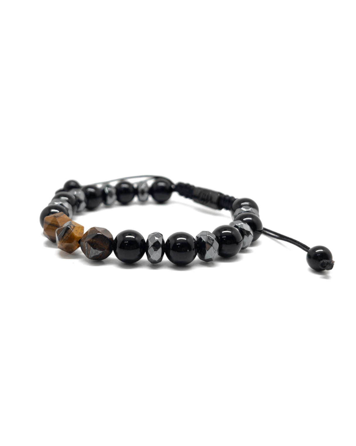 Obsidian & Tiger Eye Bracelet – Silver