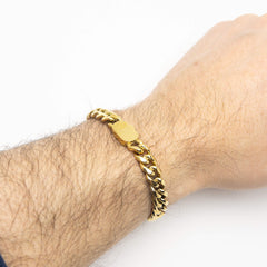 Gold Plated Cuban Chain Bracelet