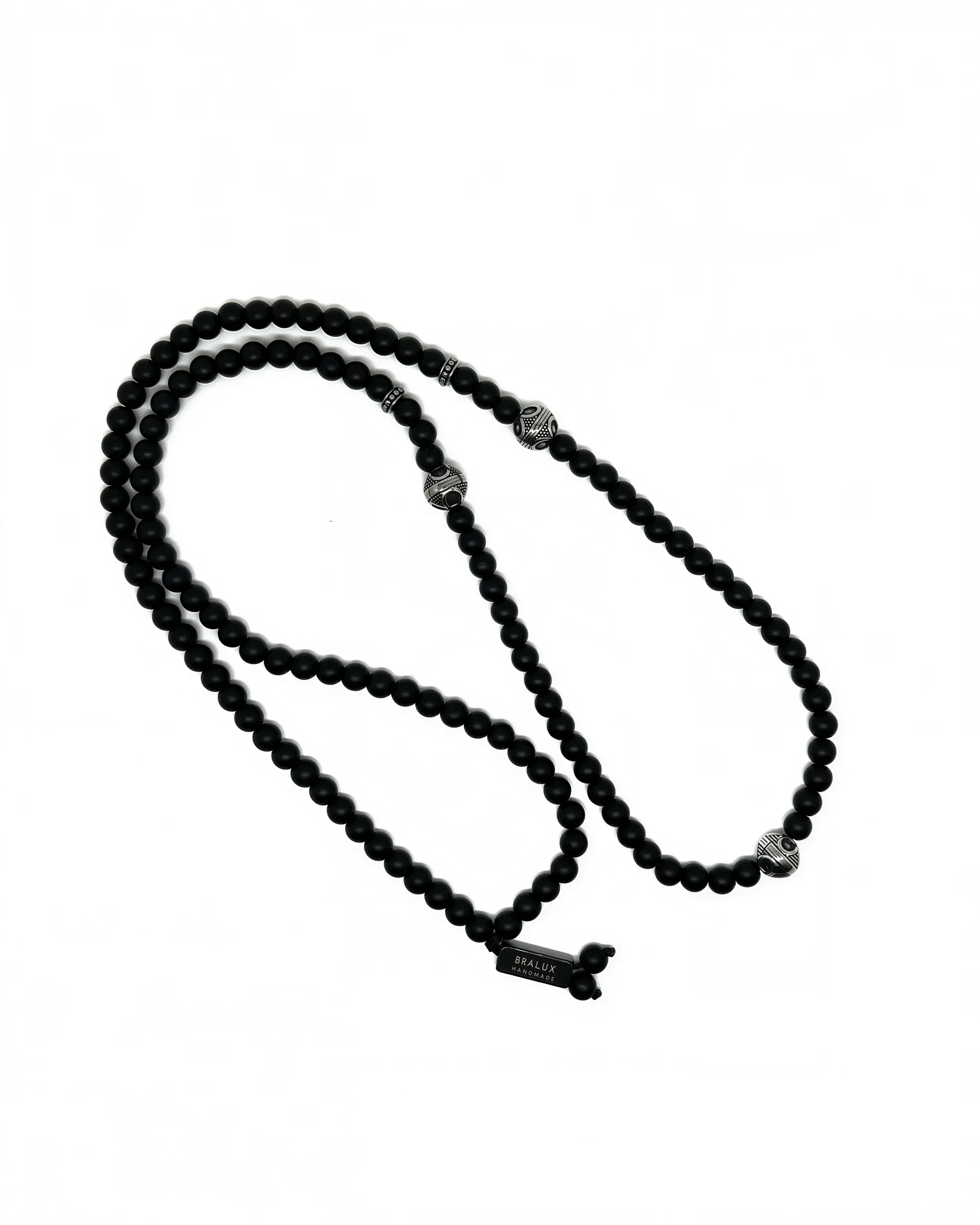 Black Cylinder Necklace