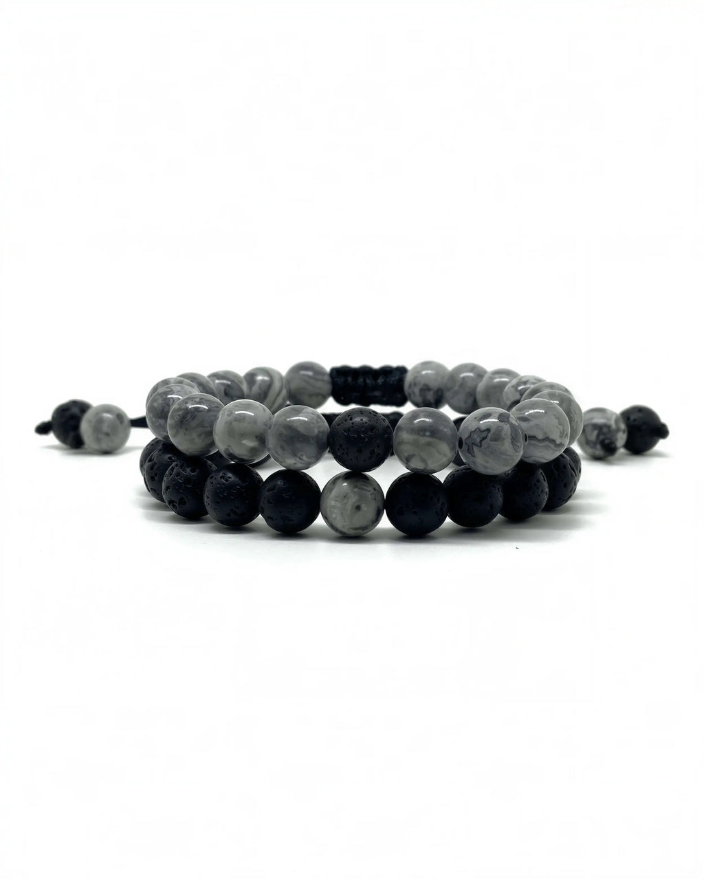 Black Grey Thread Bracelet