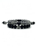 Black Grey Thread Bracelet
