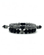 Black Grey Thread Bracelet