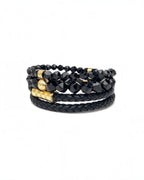 Black Monogram Stack