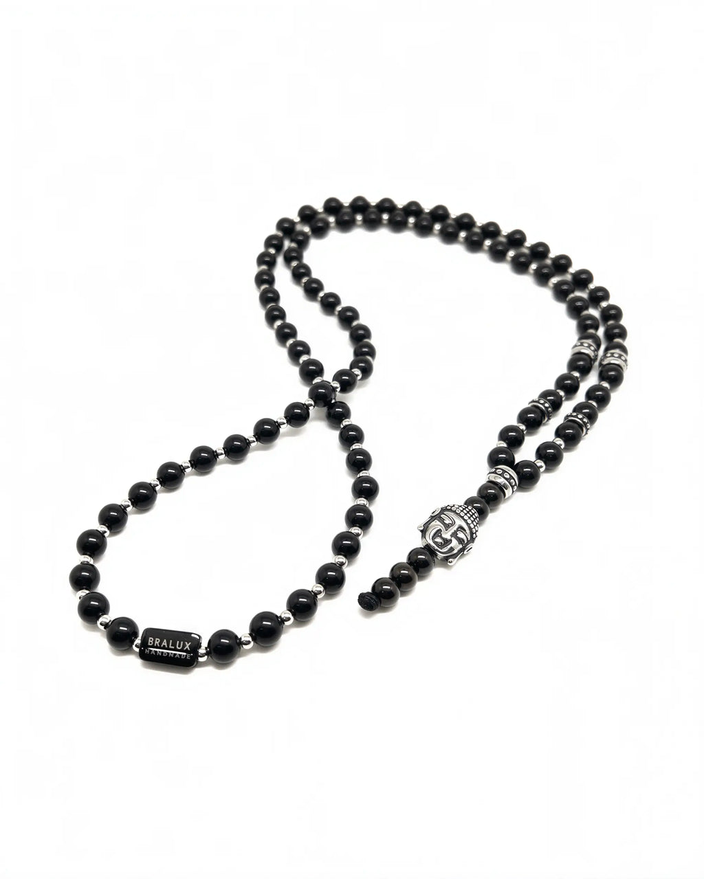 Buddha Head Obsidian Necklace