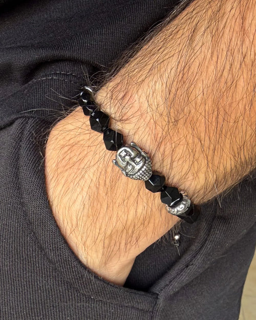 Agate Buddha Bracelet