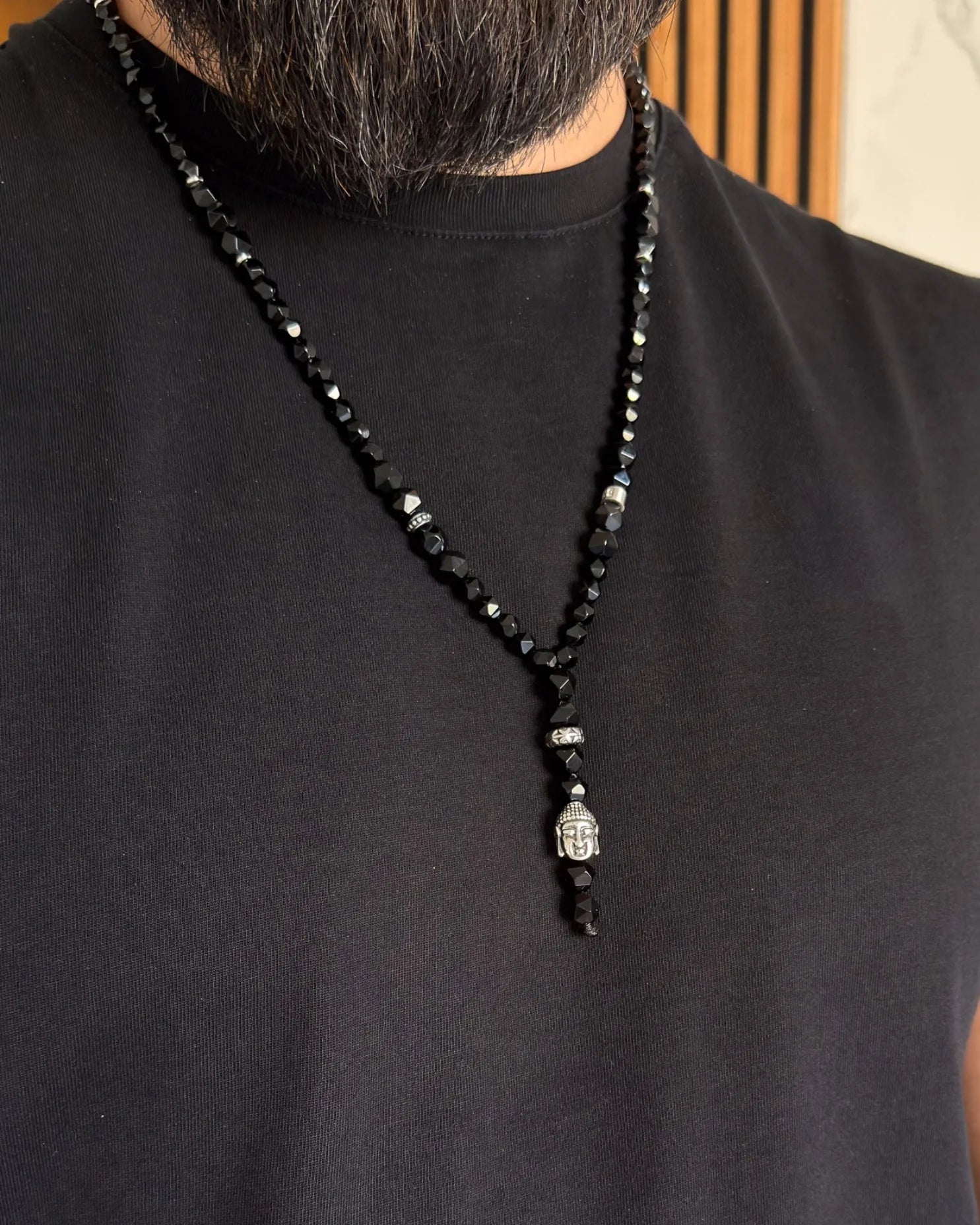 Agate Buddha Necklace