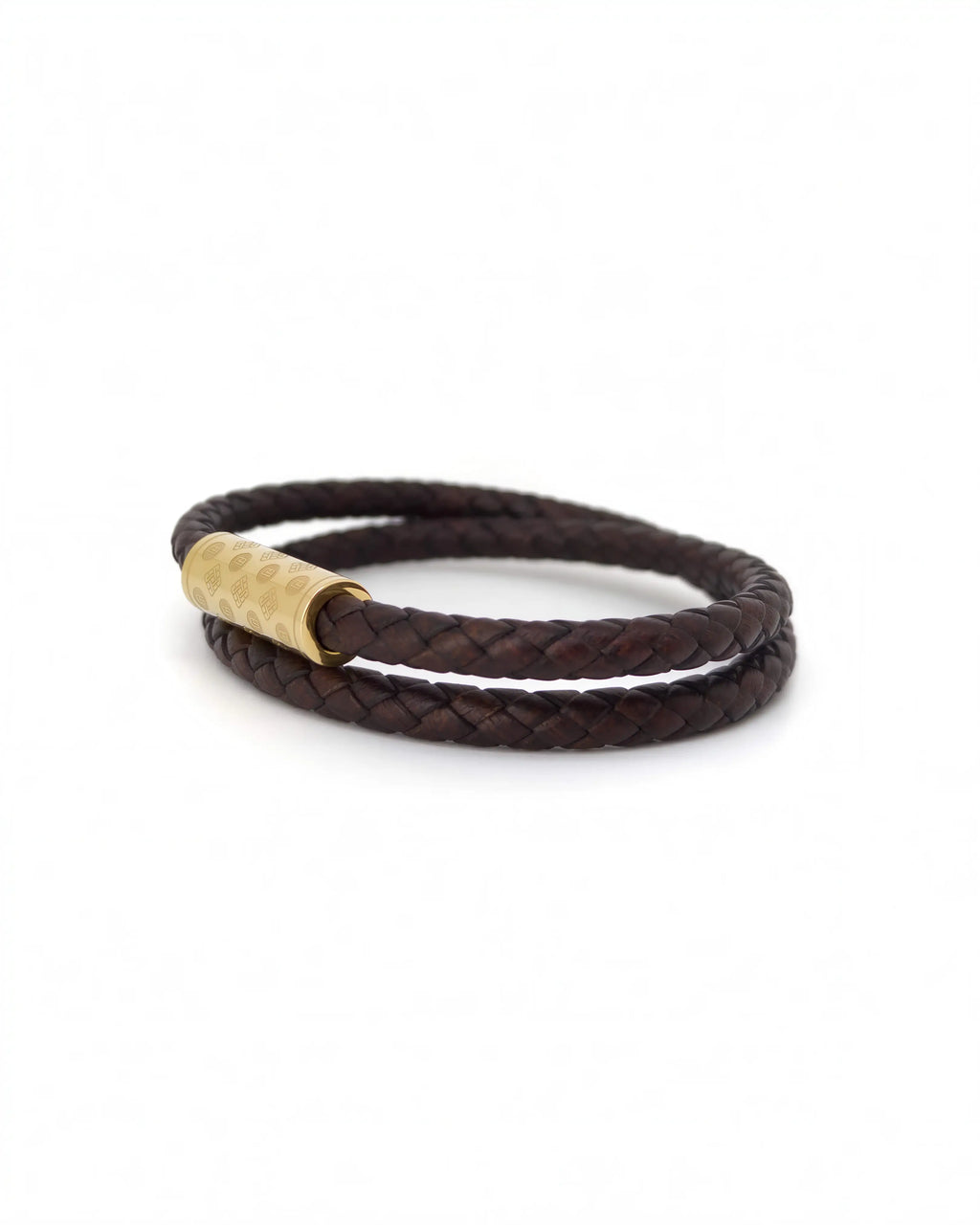 Monogramme Duo marron foncé – Or