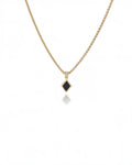 Diamond Shape Onyx Necklace