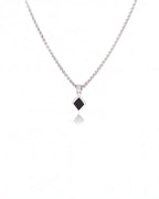 Diamond Shape Onyx Necklace