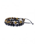 Faceted Agate Tiger eye Stack