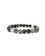 Faceted Green Jasper Bracelet