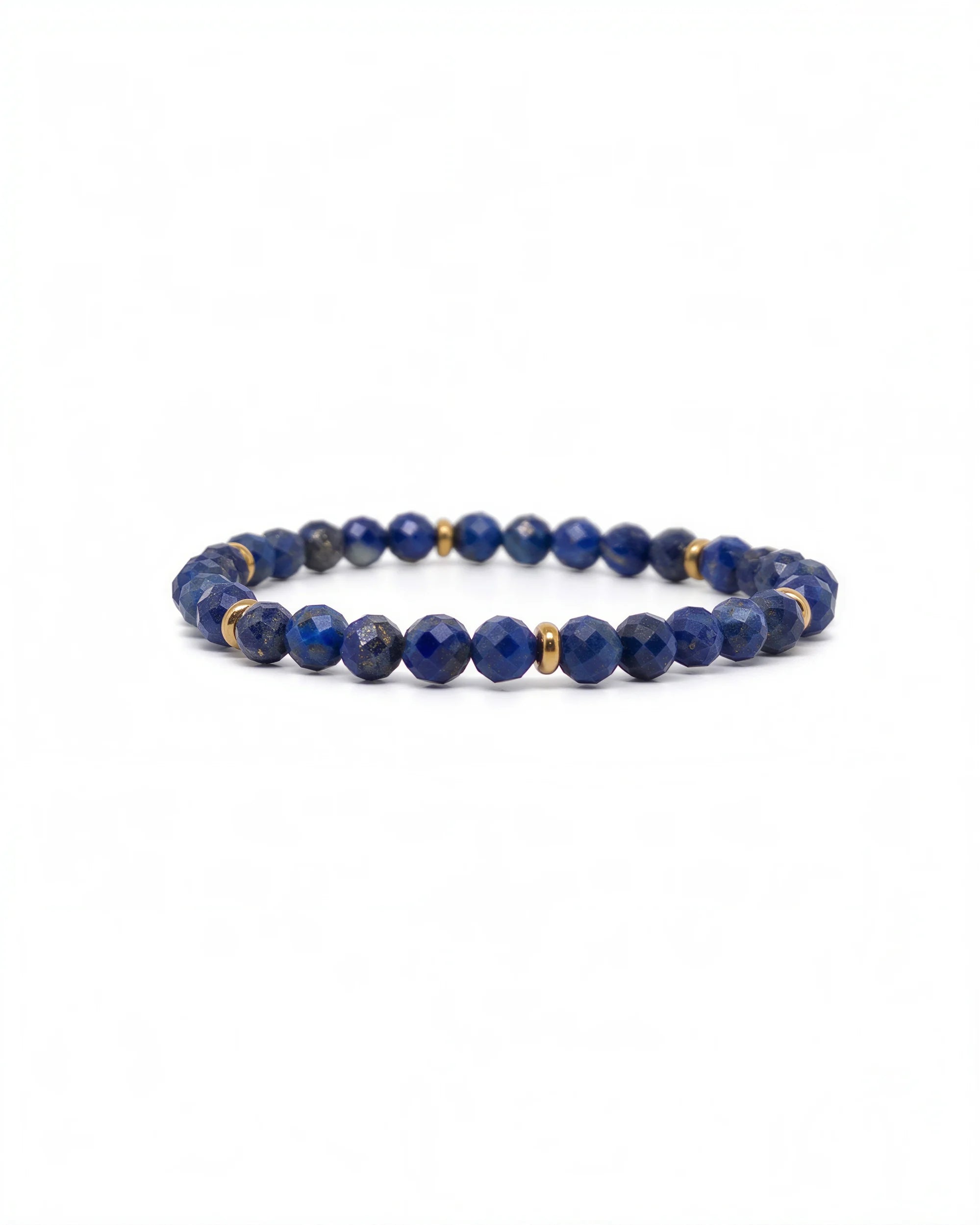 Faceted Lapis Bracelet