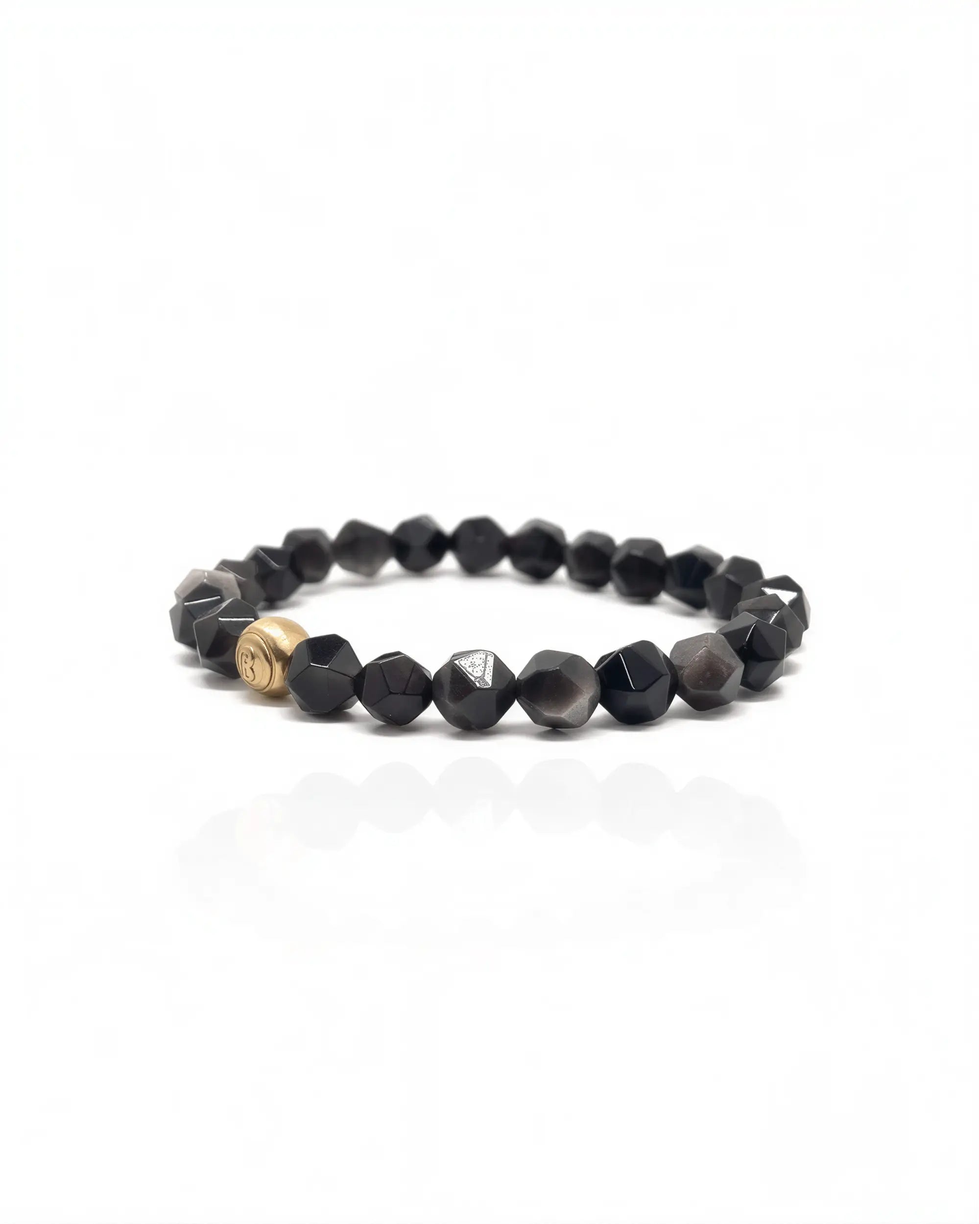 Faceted Silver Obsidian Signature